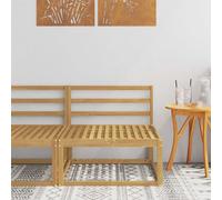 vidaXL Divano centrale per esterno Bianco 79 x 83 x 73 cm