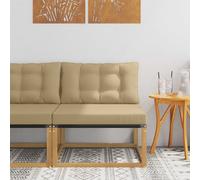 vidaXL Divano centrale per esterno Bianco 79 x 83 x 73 cm acciaio