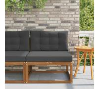 vidaXL Divano centrale per esterno Legno di Acacia Massello Naturale