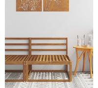 vidaXL Divano centrale per esterno Naturale 79 x 83 x 73 cm