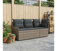 vidaXL Divano con braccioli da giardino con divano angolare 2 Pezzo