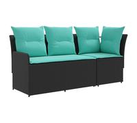 vidaXL Divano con braccioli da giardino con divano angolare 2 Pezzo, Piedini regolabili, mobili modulari moderni, divano lounge chic, angolare, posti all'aperto, set imbottito