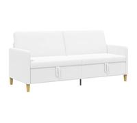 vidaXL Divano con contenitore Bianco 192 x 78 x 87 cm Poliestere,