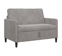 vidaXL Divano con contenitore, grigio chiaro, 122 x 78 x 87 cm, poliestere,