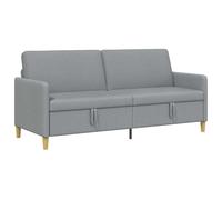 vidaXL Bank met opslag Lichtgrijs 192 x 78 x 87 cm Polyester