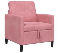 vidaXL Divano con contenitore rosa, 72 x 78 x 87 cm, poliestere,
