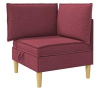 vidaXL Divano con Stoccaggio Tessuto, Pouf per Soggiorno, Design Rettangolare Moderno, Spazio Ample, Utilità Versatile per Comfort e Ordine
