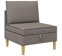 vidaXL Divano con Stoccaggio Tessuto, Pouf per Soggiorno, Design Rettangolare Moderno, Spazio Ample, Utilità Versatile per Comfort e Ordine