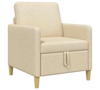 vidaXL Divano con Storage Crema 72 x 78 x 87 cm Poliestere,