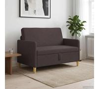 vidaXL Divano con Storage Marrone Scuro 122 x 78 x 87 cm Poliestere