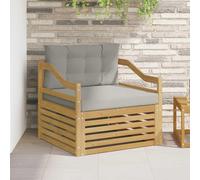 vidaXL Divano da esterno Bianco e Grigio Chiaro, Mobili da Giardino, Divano Moderno all'Aperto, Set Sezionale, Comfort in Terrazza