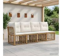 vidaXL Divano da Giardino 4 Posti con Braccio Sinistro 4 pz