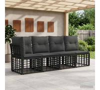 vidaXL Divano da Giardino 4 Posti con Braccio Sinistro 4 pz