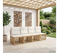 vidaXL Divano da Giardino 4 Posti Senza Braccioli 4 pz