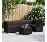 vidaXL 5-Zits Tuin Sofa Rattan Look PP Antraciet