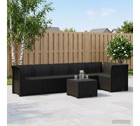 vidaXL 6-Zits Tuin Sofa Rattan Look PP Antraciet