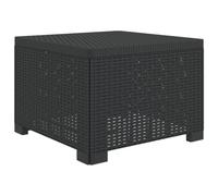 vidaXL Eénpersoons Tuinbank Rattan Look PP Antraciet