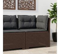 vidaXL Divano da Giardino a 1 Posto con Cuscini Aspetto Rattan PP