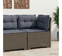 vidaXL Divano da Giardino a 1 Posto con Cuscini Aspetto Rattan PP