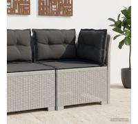 vidaXL Divano da Giardino a 1 Posto con Cuscini Aspetto Rattan PP