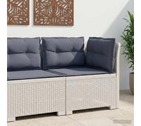 vidaXL Divano da Giardino a 1 Posto con Cuscini Aspetto Rattan PP
