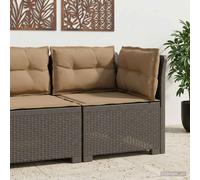 vidaXL Divano da Giardino a 1 Posto con Cuscini Aspetto Rattan PP