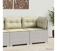 vidaXL Divano da Giardino a 1 Posto con Cuscini Aspetto Rattan PP