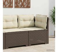 vidaXL Divano da Giardino a 1 Posto con Cuscini Aspetto Rattan PP