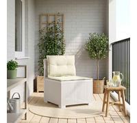 vidaXL Divano da Giardino a 1 Posto con Cuscini Aspetto Rattan PP
