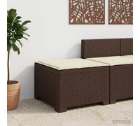 vidaXL Divano da Giardino a 1 Posto con Cuscino Aspetto Rattan PP