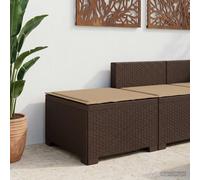 vidaXL Divano da Giardino a 1 Posto con Cuscino Aspetto Rattan PP