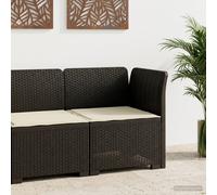 vidaXL Divano da Giardino a 1 Posto con Cuscino Aspetto Rattan PP