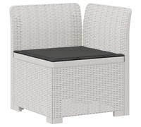 vidaXL Divano da Giardino a 1 Posto con Cuscino Aspetto Rattan PP, Divano moderno per esterni, resistente agli agenti atmosferici, per giardino, balcone e verande, protezione UV