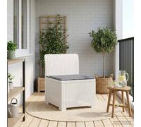 vidaXL Divano da Giardino a 1 Posto con Cuscino Aspetto Rattan PP