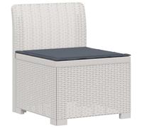 vidaXL Divano da Giardino a 1 Posto con Cuscino Aspetto Rattan PP