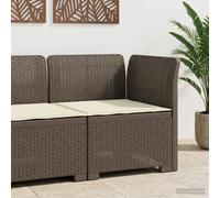 vidaXL Divano da Giardino a 1 Posto con Cuscino Aspetto Rattan PP