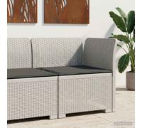 vidaXL Divano da Giardino a 1 Posto con Cuscino Aspetto Rattan PP