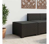 vidaXL Divano da Giardino a 1 Posto con Cuscino Aspetto Rattan PP