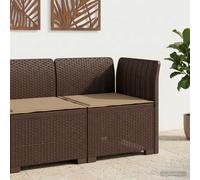 vidaXL Divano da Giardino a 1 Posto con Cuscino Aspetto Rattan PP