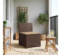 vidaXL Divano da Giardino a 1 Posto con Cuscino Aspetto Rattan PP