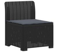 vidaXL Divano da Giardino a 1 Posto con Cuscino Aspetto Rattan PP