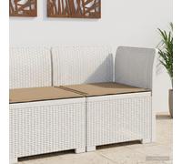 vidaXL Divano da Giardino a 1 Posto con Cuscino Aspetto Rattan PP