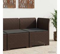 vidaXL Divano da Giardino a 1 Posto con Cuscino Aspetto Rattan PP