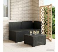 vidaXL Divano da Giardino a 2 Posti Aspetto Rattan PP Antracite