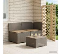 vidaXL Divano da Giardino a 2 Posti con Cuscini Aspetto Rattan PP