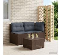vidaXL Divano da Giardino a 2 Posti con Cuscini Aspetto Rattan PP