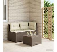 vidaXL Divano da Giardino a 2 Posti con Cuscini Aspetto Rattan PP