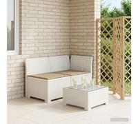 vidaXL Divano da Giardino a 2 Posti con Cuscini Aspetto Rattan PP