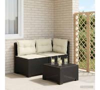 vidaXL Divano da Giardino a 2 Posti con Cuscini Aspetto Rattan PP