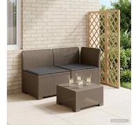 vidaXL Divano da Giardino a 2 Posti con Cuscini Aspetto Rattan PP